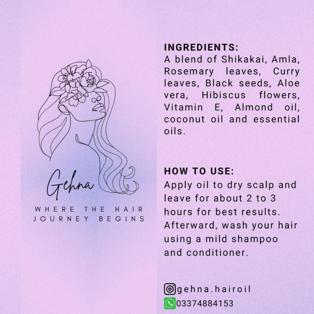 gehna hair oil