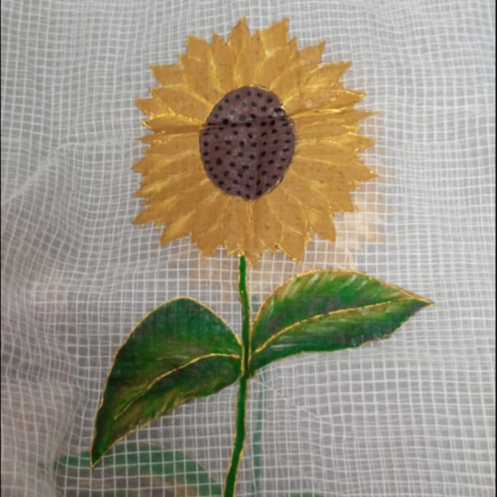 Hand painted dupattay
