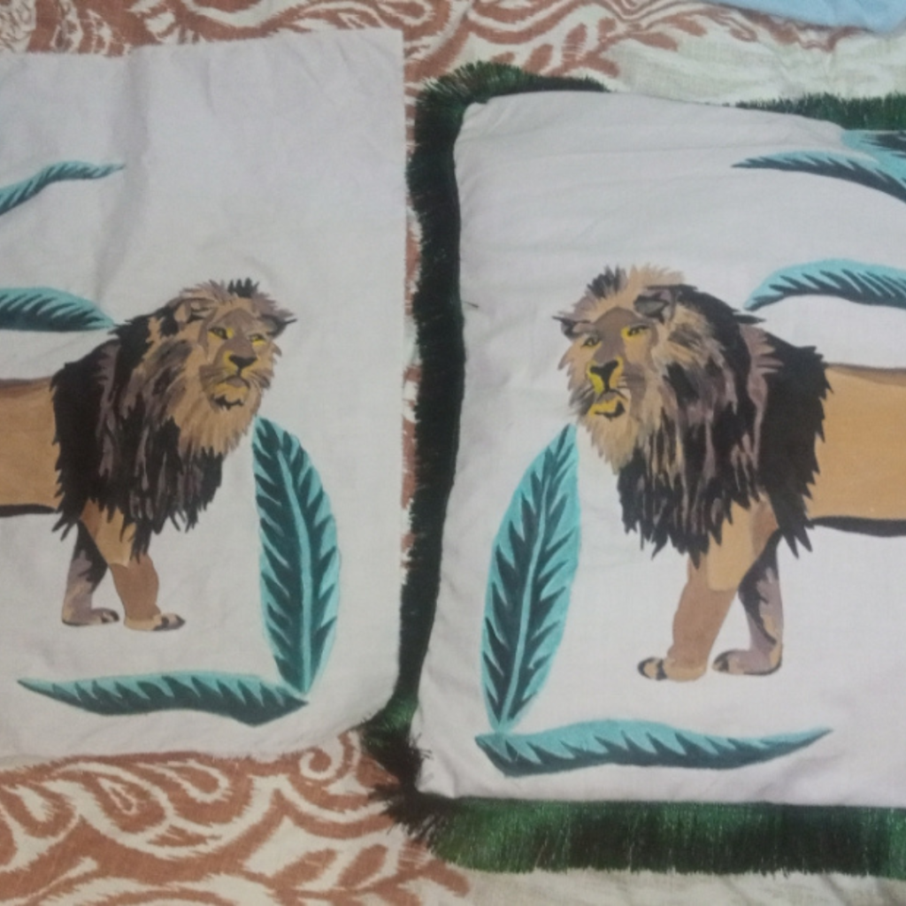 Hand painted cushion covers
