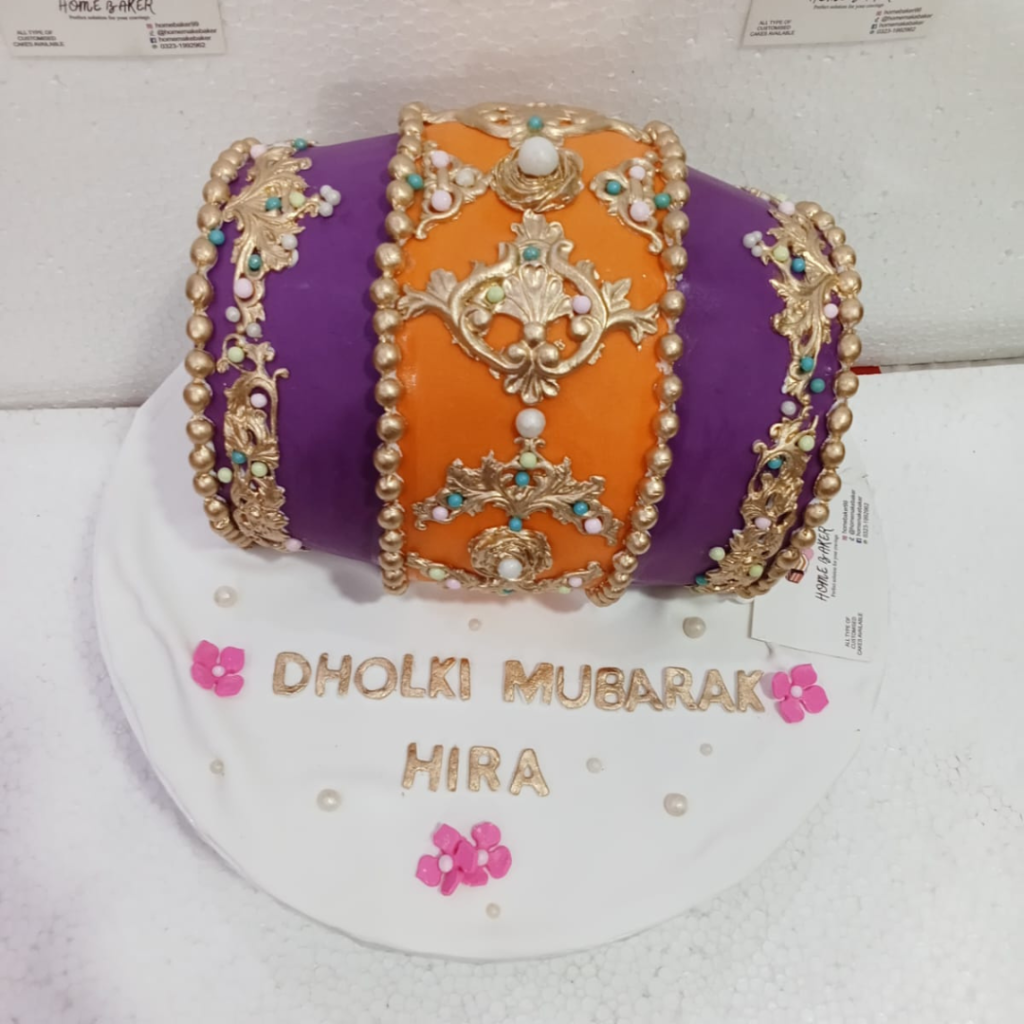 customized mehndi cake lahore