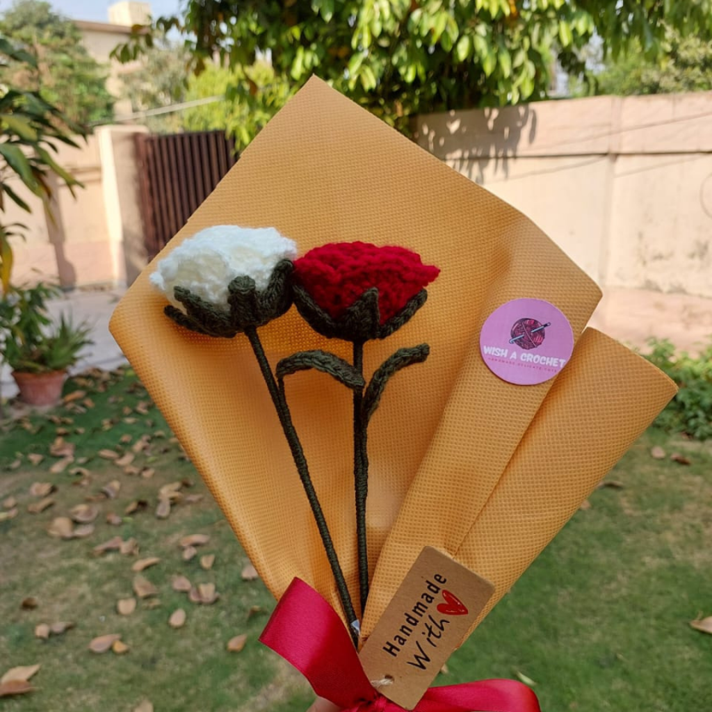 Buy Crochet Rose Bouquet
