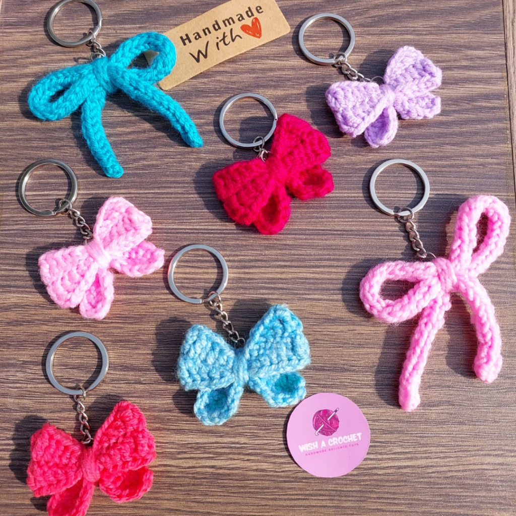 Buy Crochet Bow Keychains