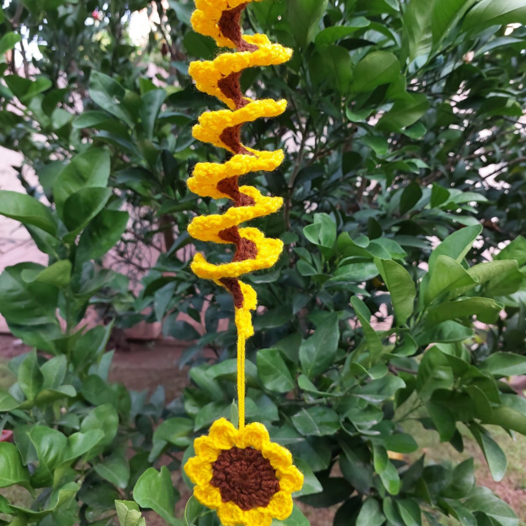 Sunflower Wind Spinner Crochet