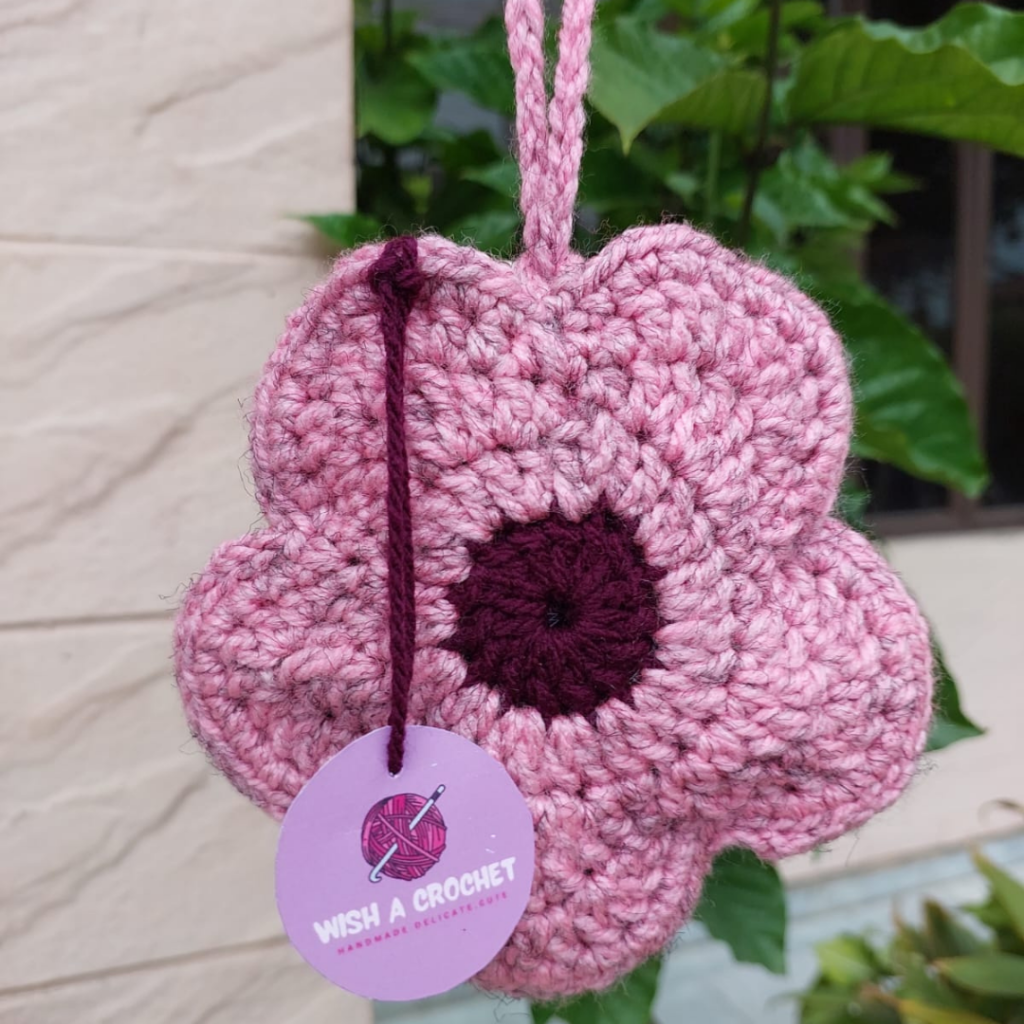 Buy Crochet Flower Pouch