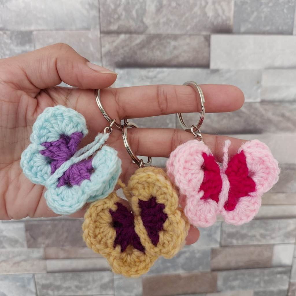 Buy Crochet Butterfly Key Chain