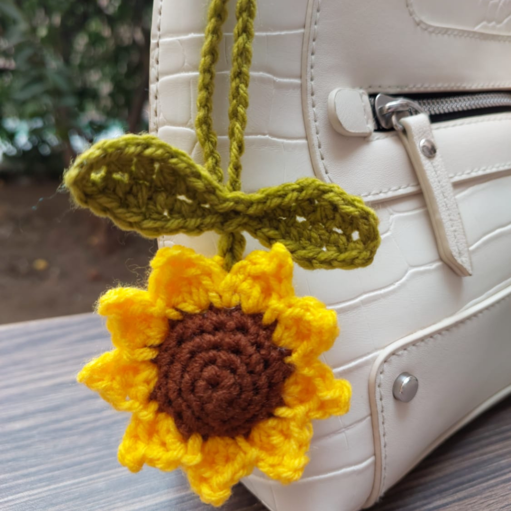 Buy Crochet Sunflower Charm