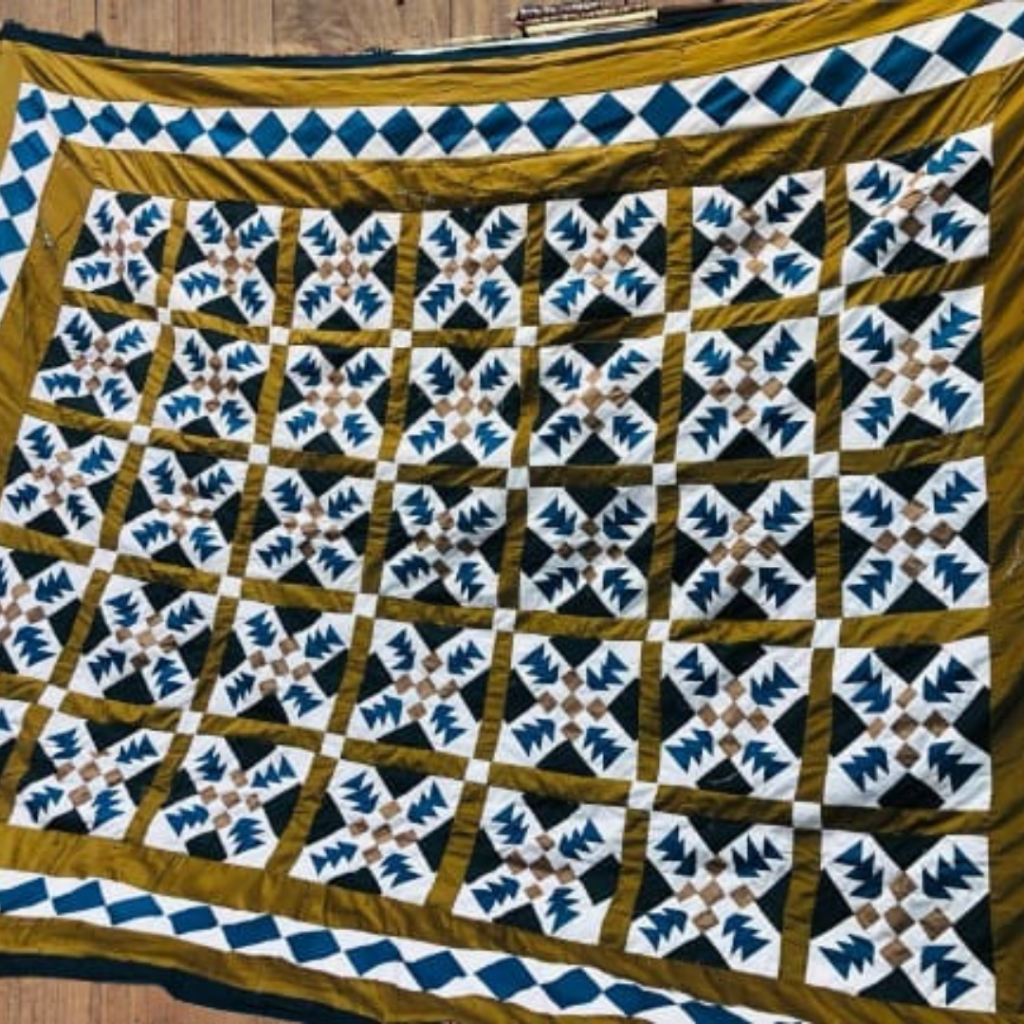 Patch work bed cover