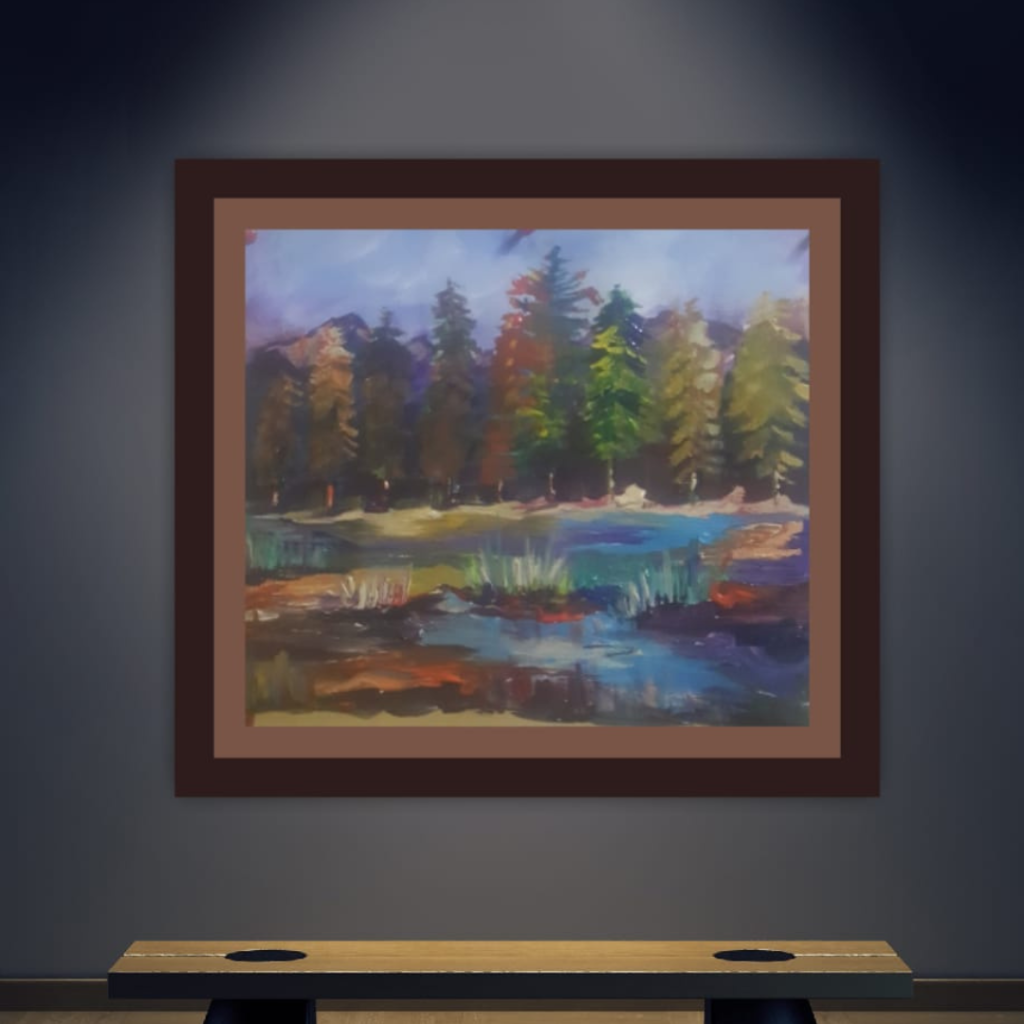 Buy Landscape Acrylic Calligraphy