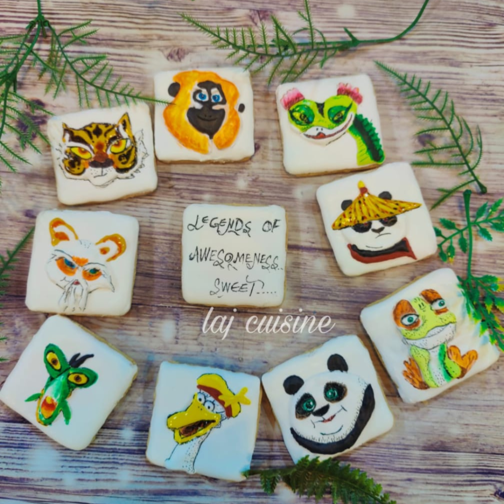 Hand painted Scottish bread cookies