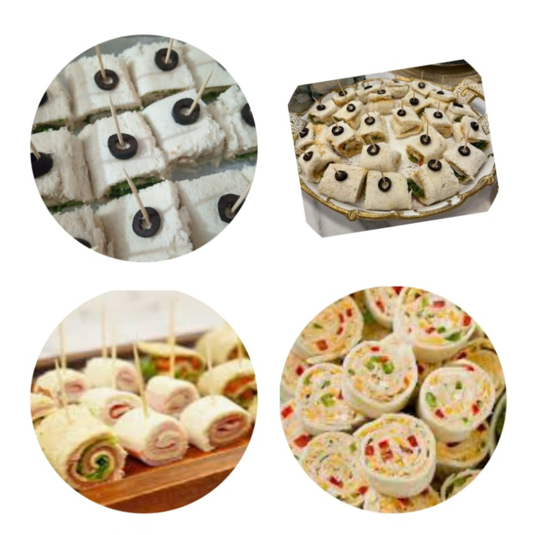Pin wheel sandwiches